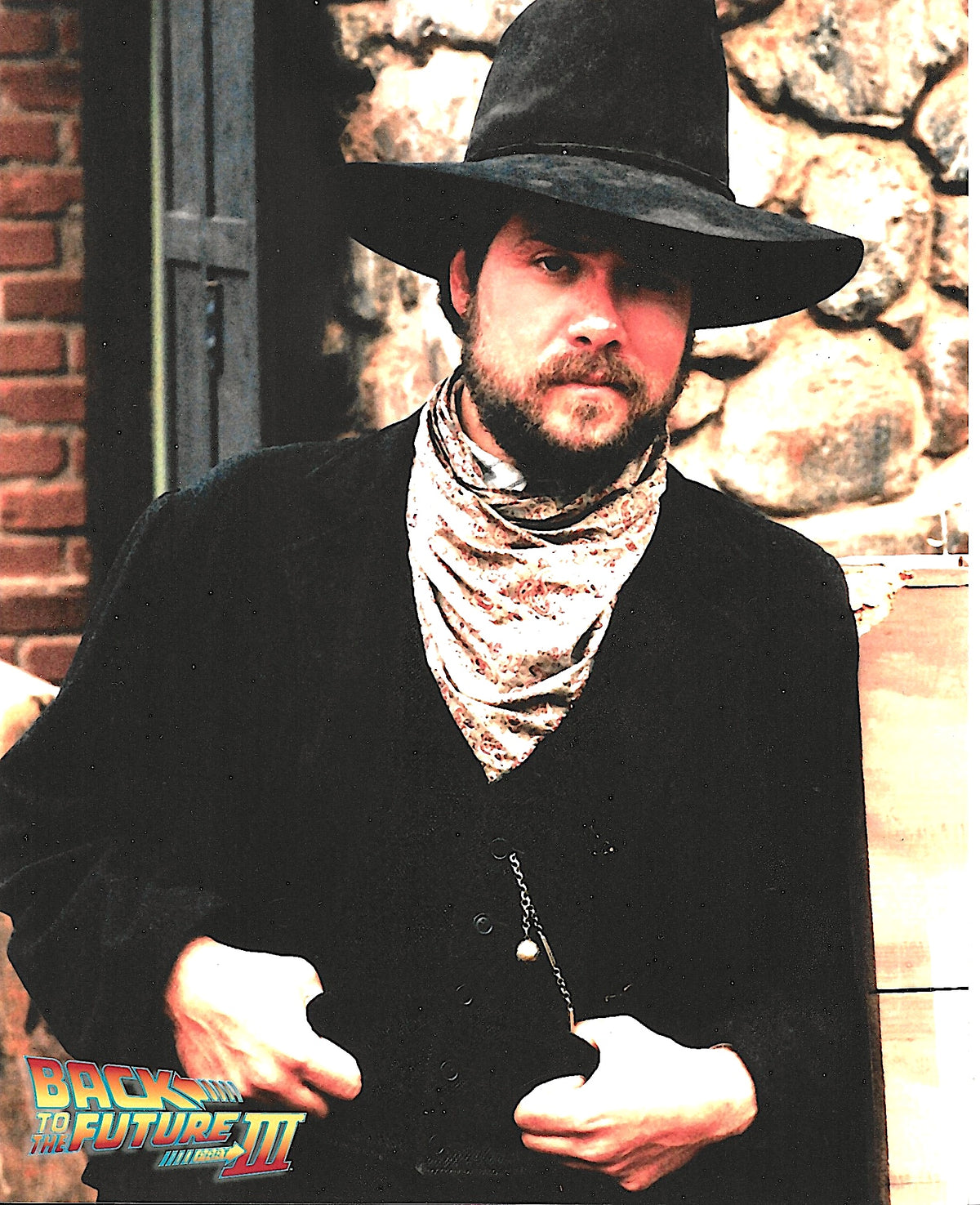 Townsman Portrait – Back to the Future Part III Photo Signed by Michael Klastorin